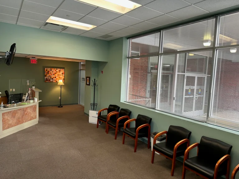 front desk at waiting area at Norwalk Allergy Center location